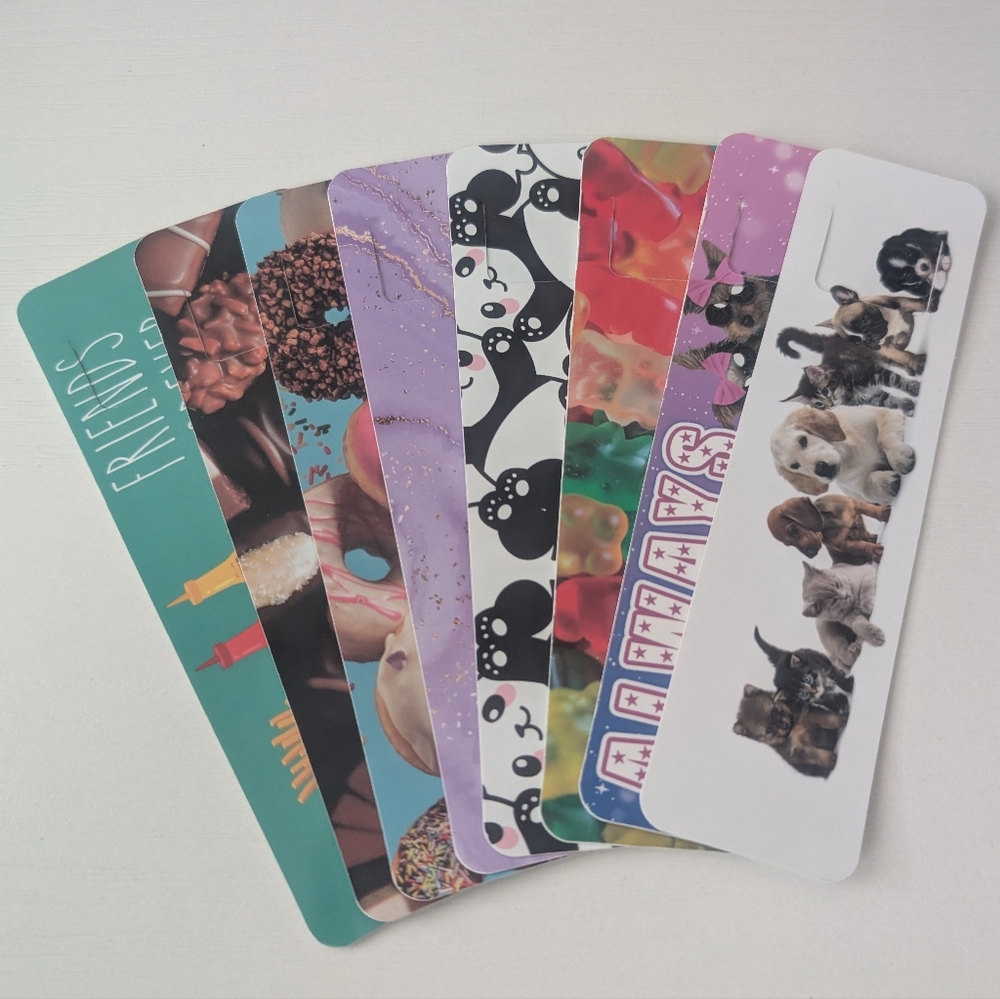 Colorful Pet-Themed Bookmarks Set